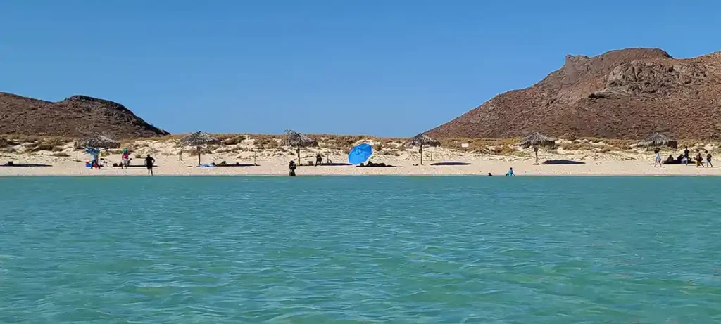 clear water at playa balandra