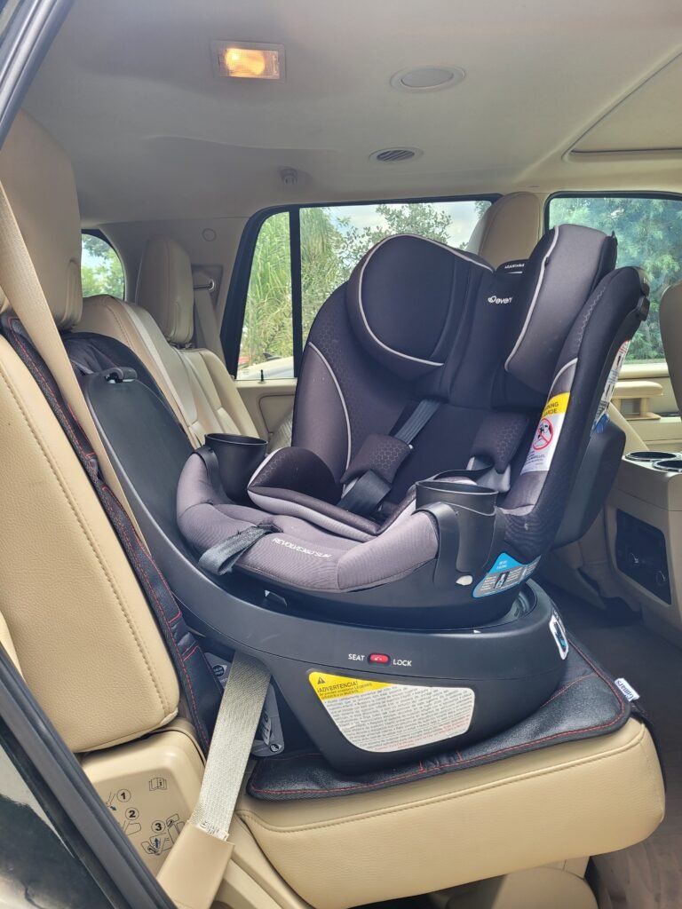 evenflo revolve 360 slim in car