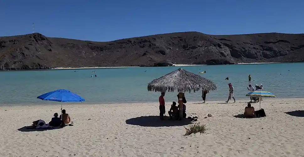 playa balandra palapa