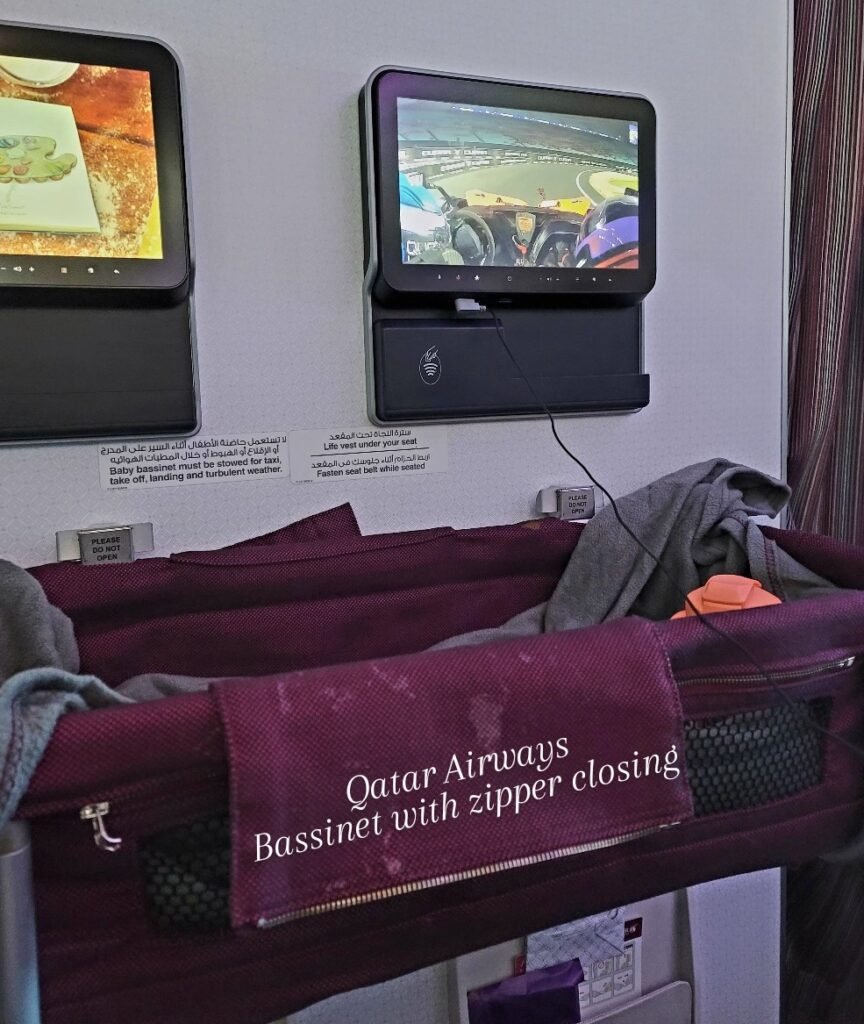 baby bassinet on qatar airways